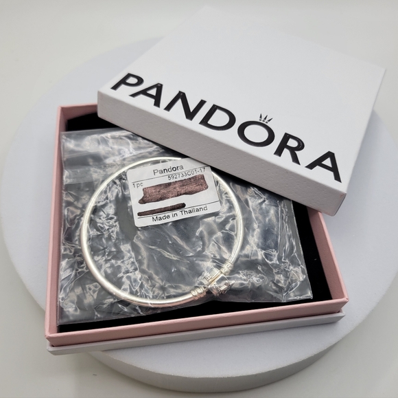 PANDORA 592733C01 Pandora Moments Sparkling Shooting Star Clasp Bracelet New - Picture 3 of 4
